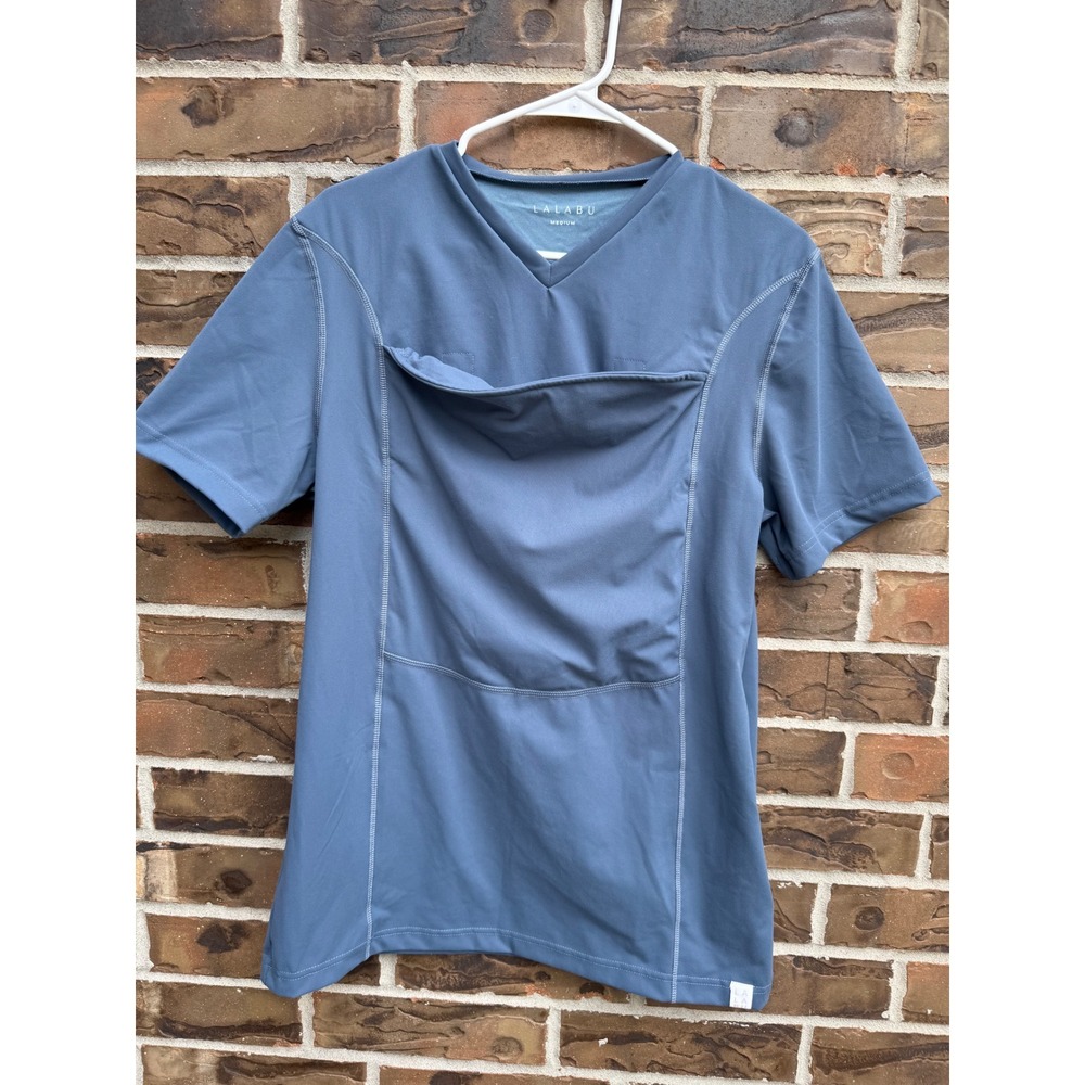 Lalabu Dad Shirt Babywearing Tee‎ Blue Mens Medium